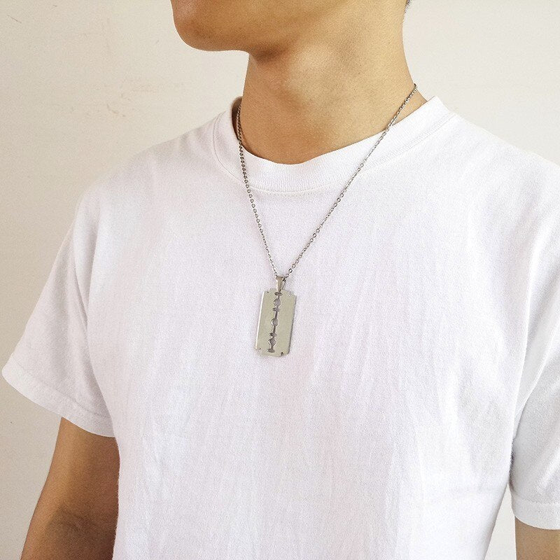 Shaving Blade Pendant