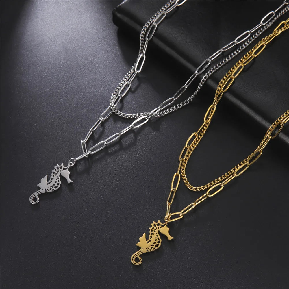 Athena Allure Designer Seahorse Pendant