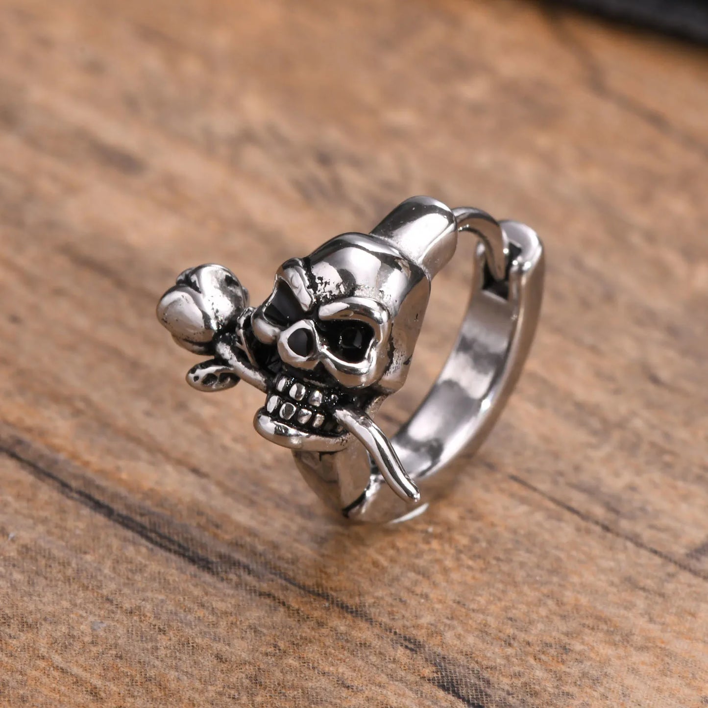 Athena Allure Skeleton Huggie Hoops