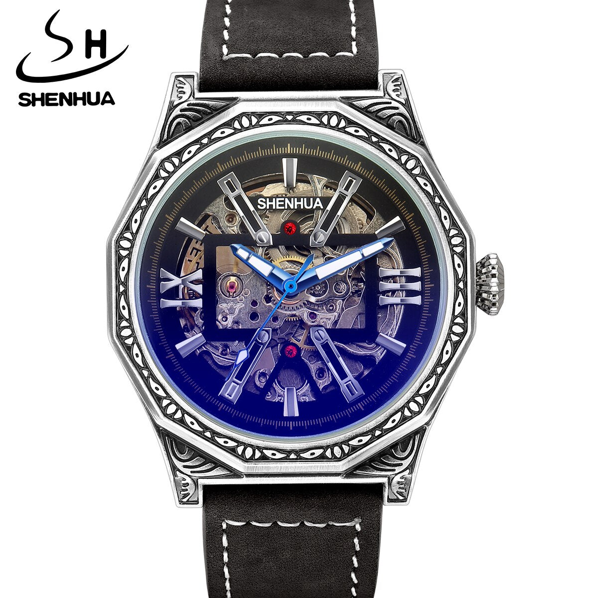 Metal Ruby Roman Watch