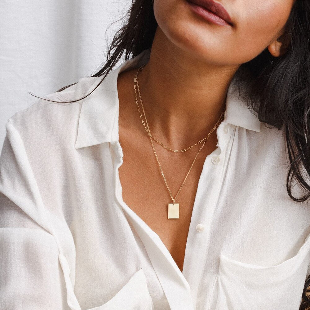 Elegant Square Pendant