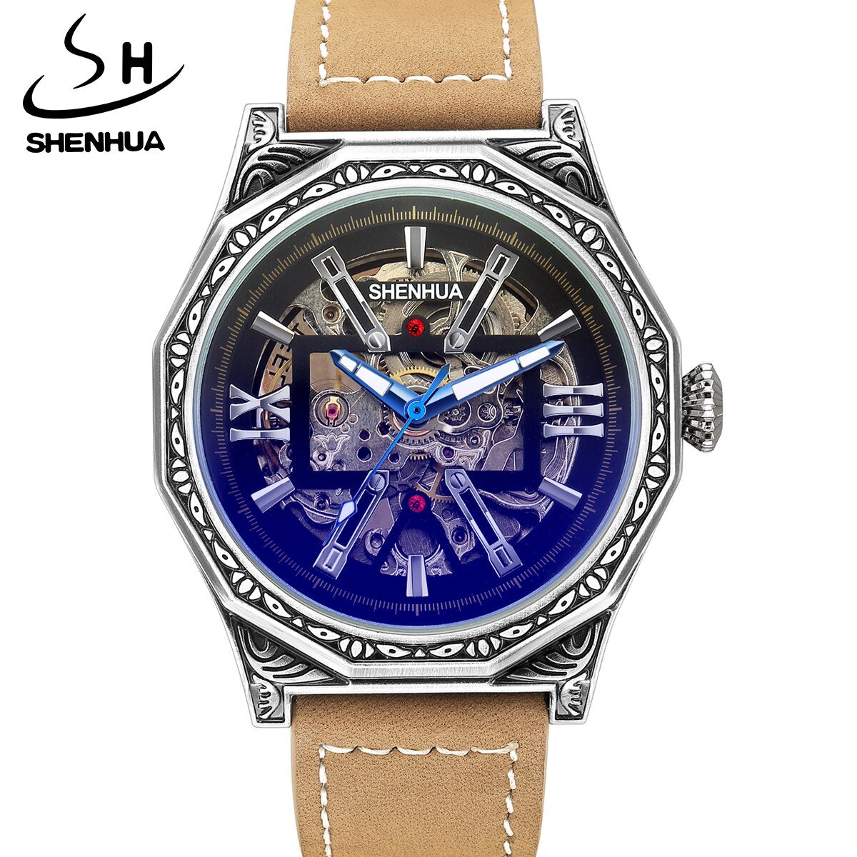 Metal Ruby Roman Watch