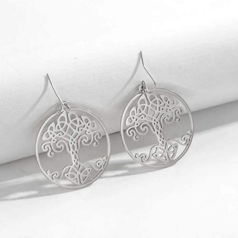 Athena Allure Designer Tree of Life Earrings