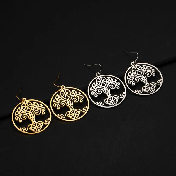 Athena Allure Designer Tree of Life Earrings