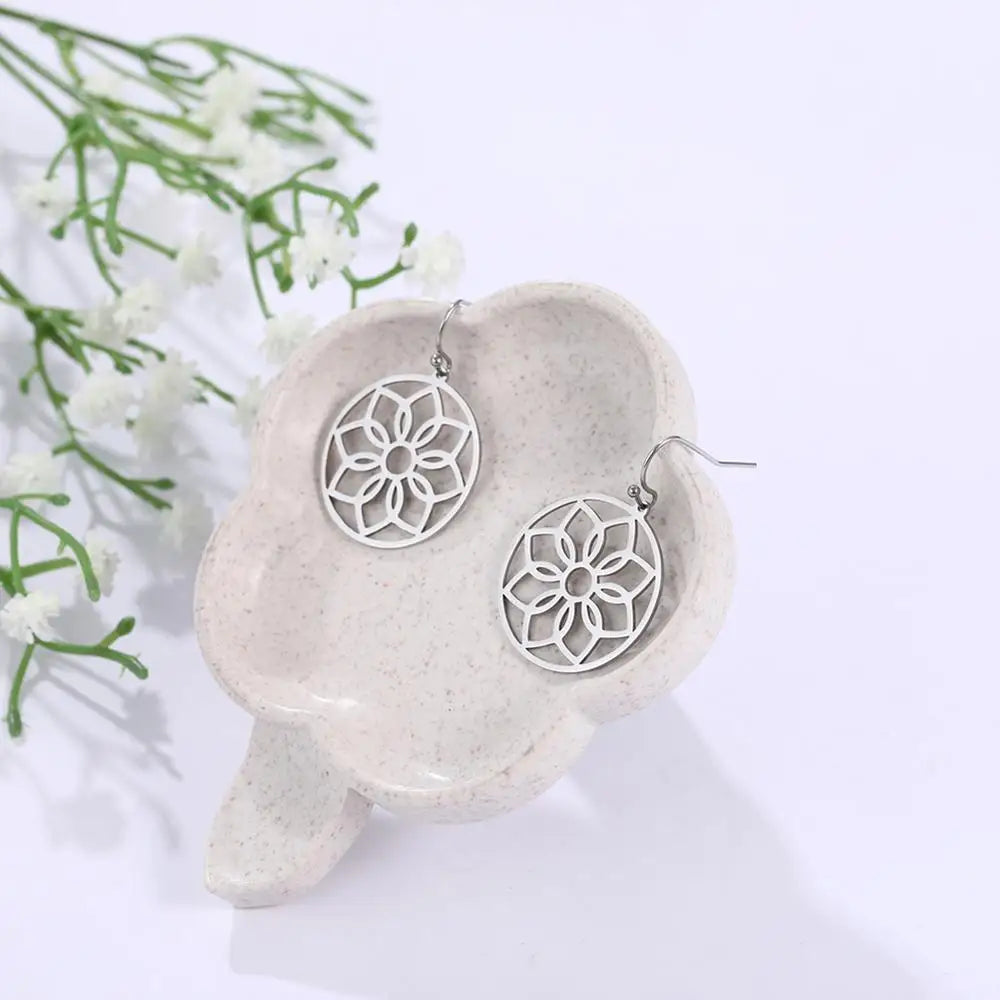 Athena Allure Designer Boho Flower Earrings