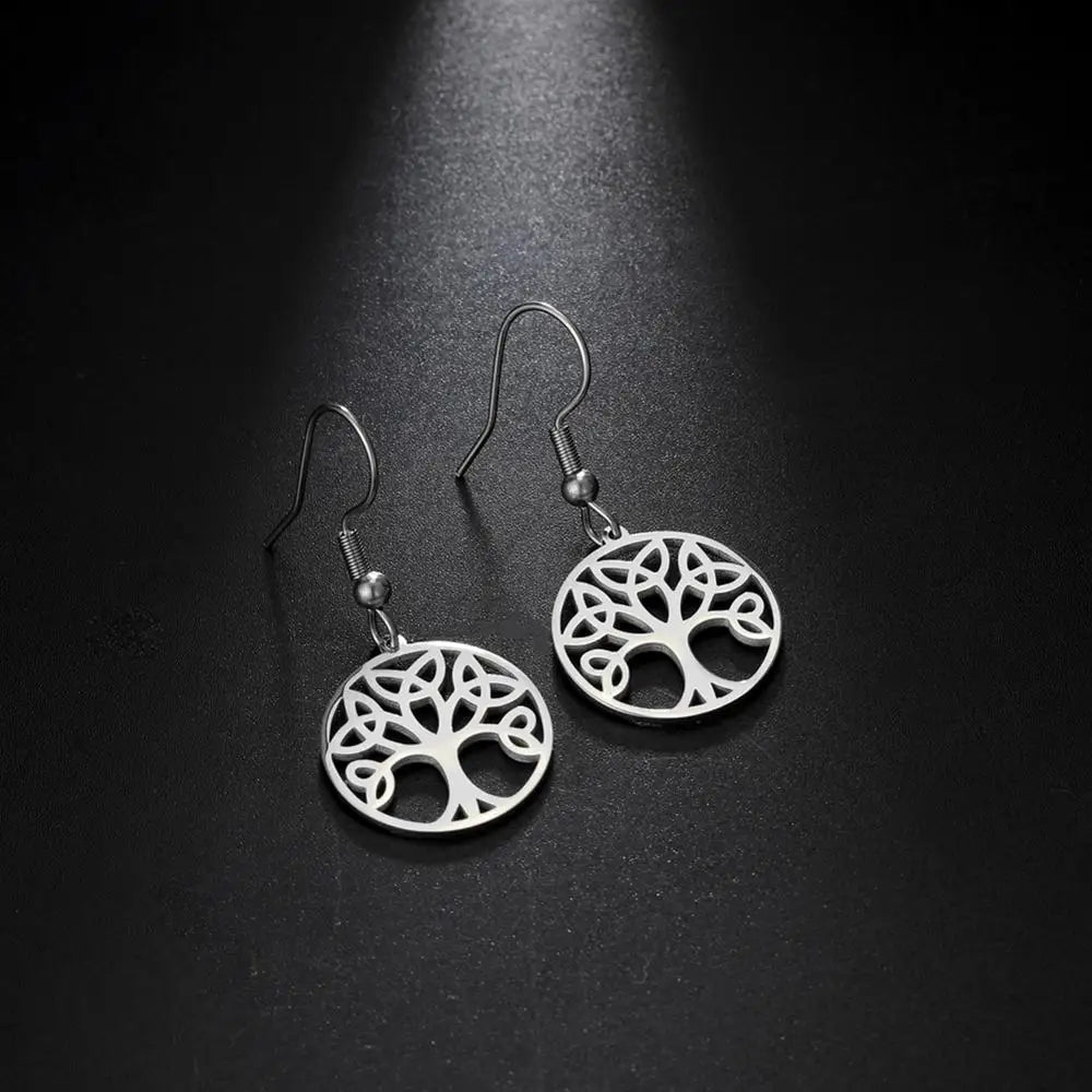 Athena Allure Designer Vintage Tree of Life Earrings