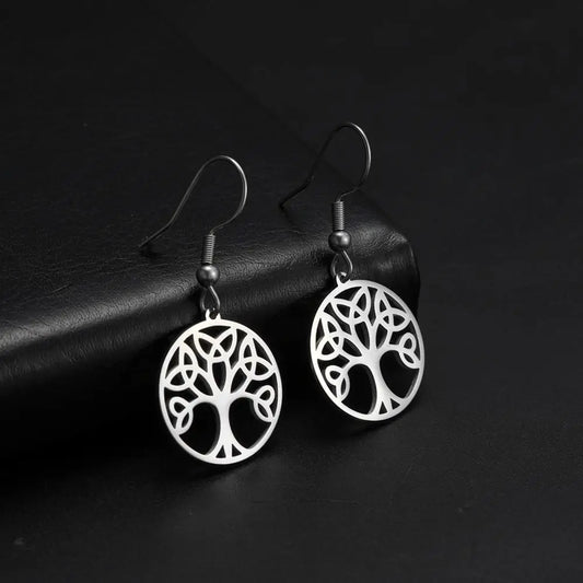 Athena Allure Designer Vintage Tree of Life Earrings