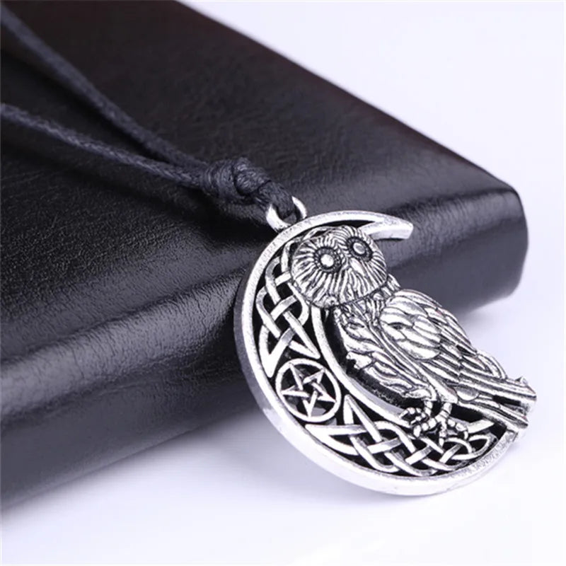 Athena Allure Designer Wicca Owl Pendant