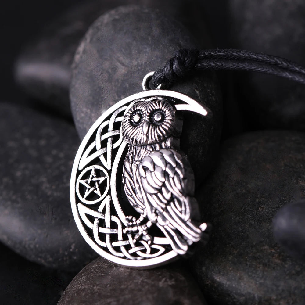 Athena Allure Designer Wicca Owl Pendant