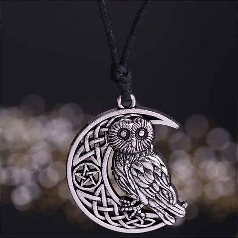 Athena Allure Designer Wicca Owl Pendant