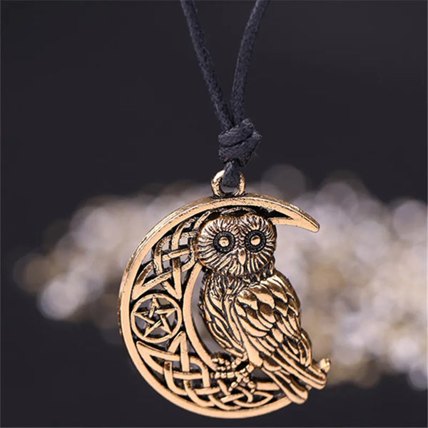 Athena Allure Designer Wicca Owl Pendant
