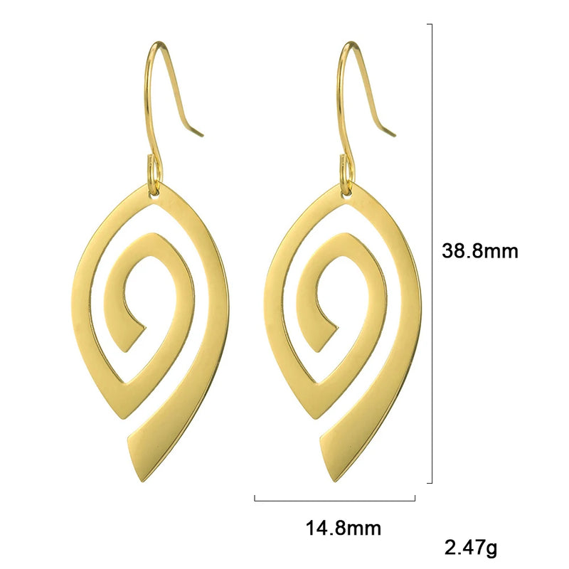 Athena Allure Designer Spiral Earrings
