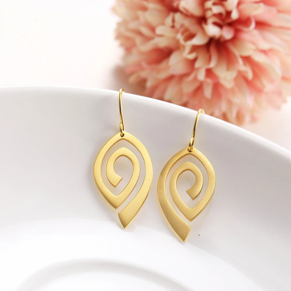 Athena Allure Designer Spiral Earrings