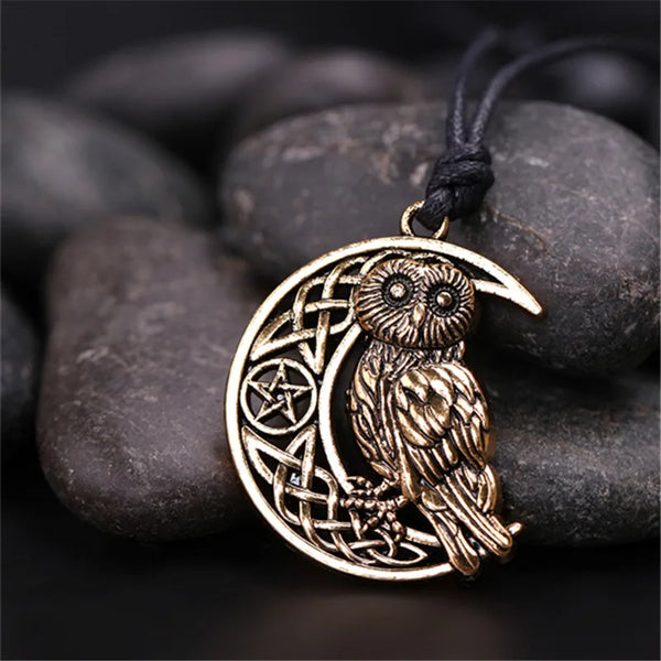 Athena Allure Designer Wicca Owl Pendant