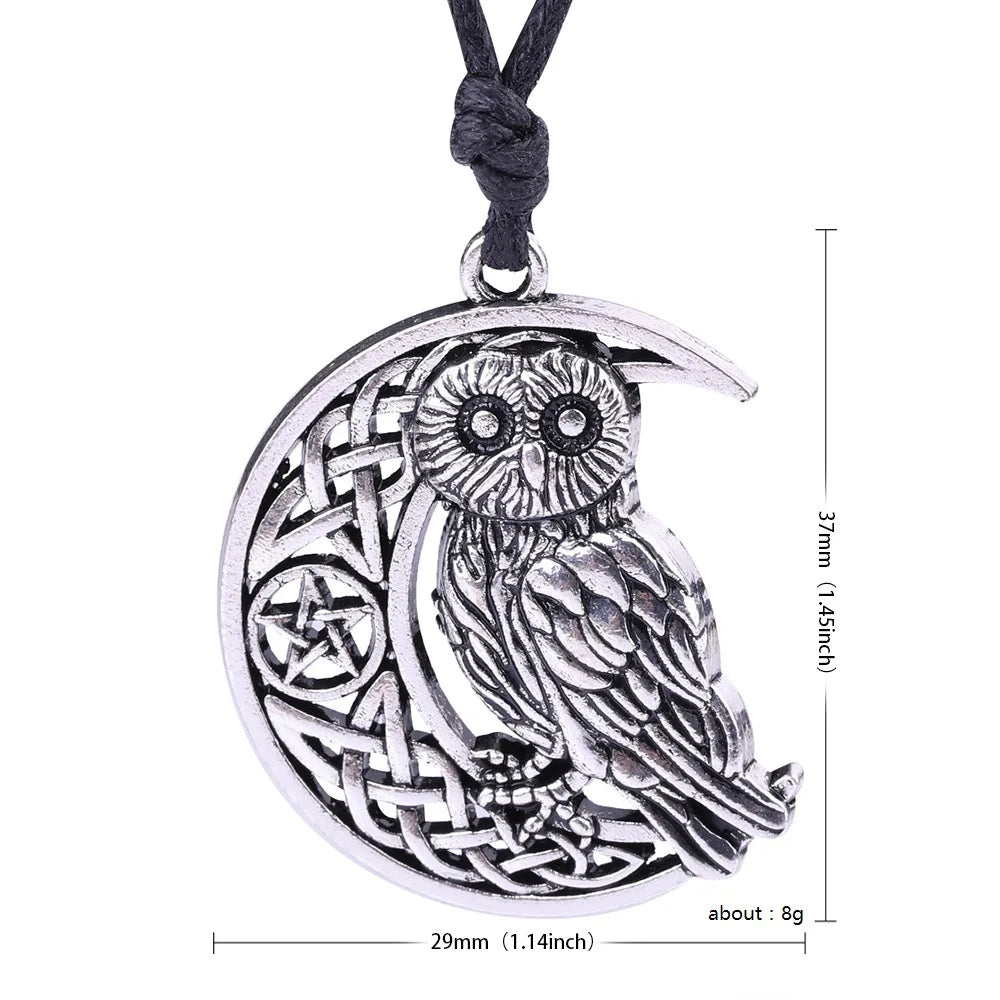 Athena Allure Designer Wicca Owl Pendant