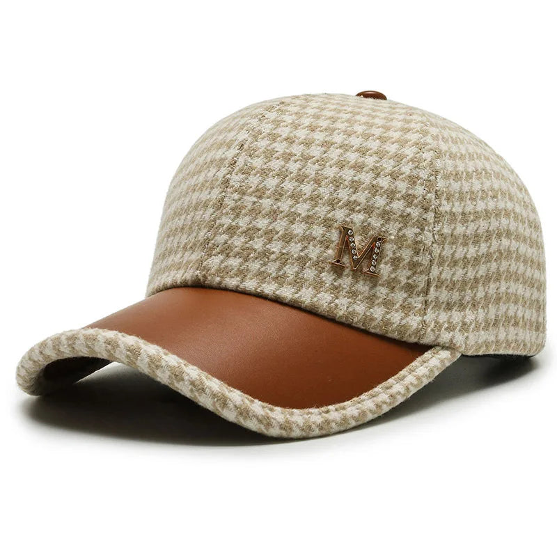Athena Allure Designer Plaid Cap