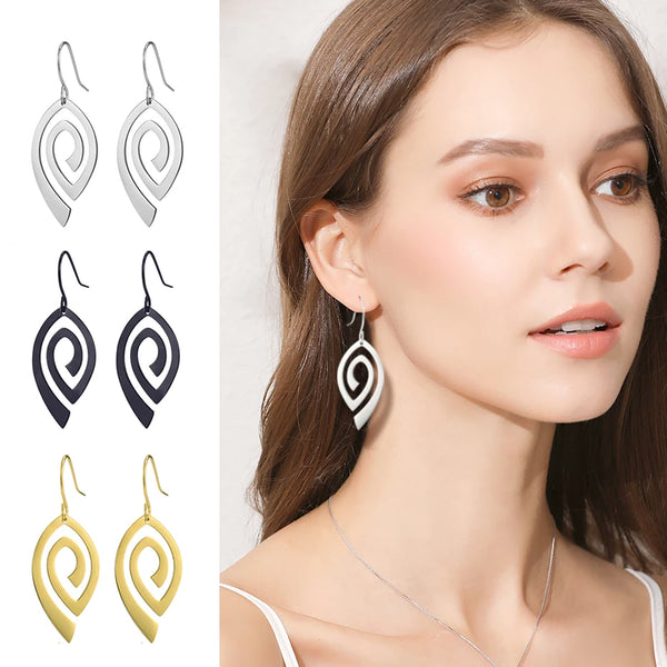 Athena Allure Designer Spiral Earrings