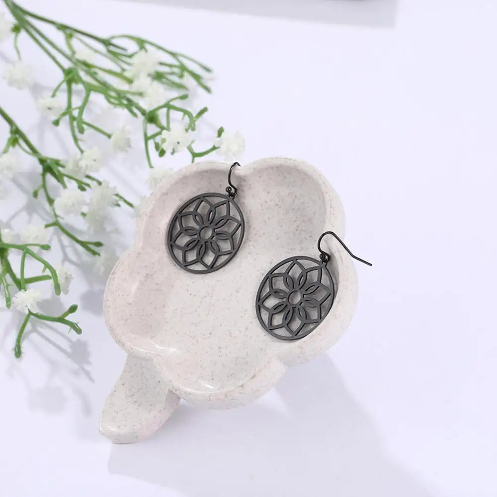 Athena Allure Designer Boho Flower Earrings