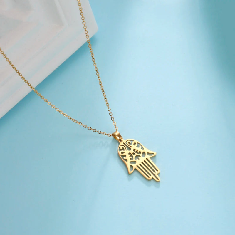 Athena Allure Designer Hamsa Hand Necklace