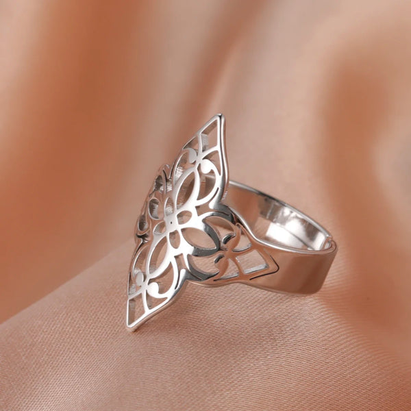 Athena Allure Designer Fliigree Flower Rings