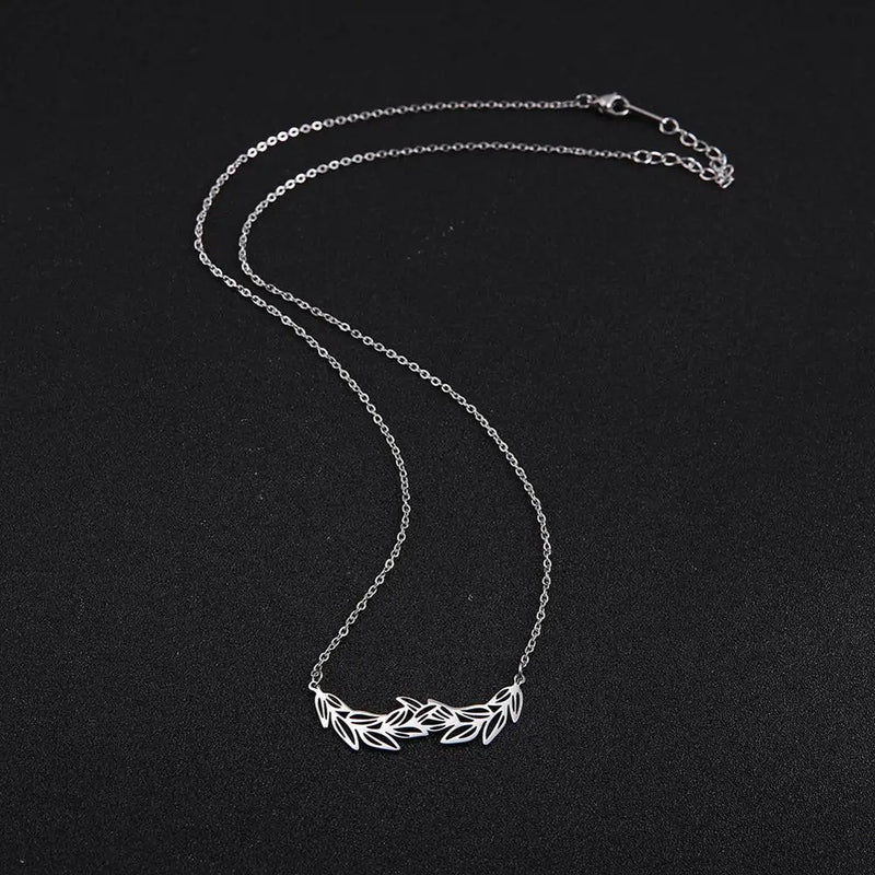 Athena Allure Designer Olive Branch Necklace