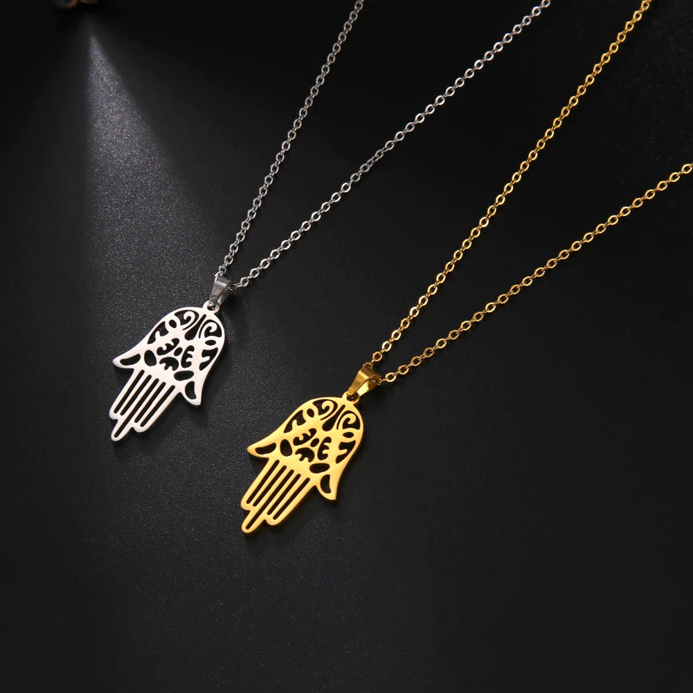 Athena Allure Designer Hamsa Hand Necklace