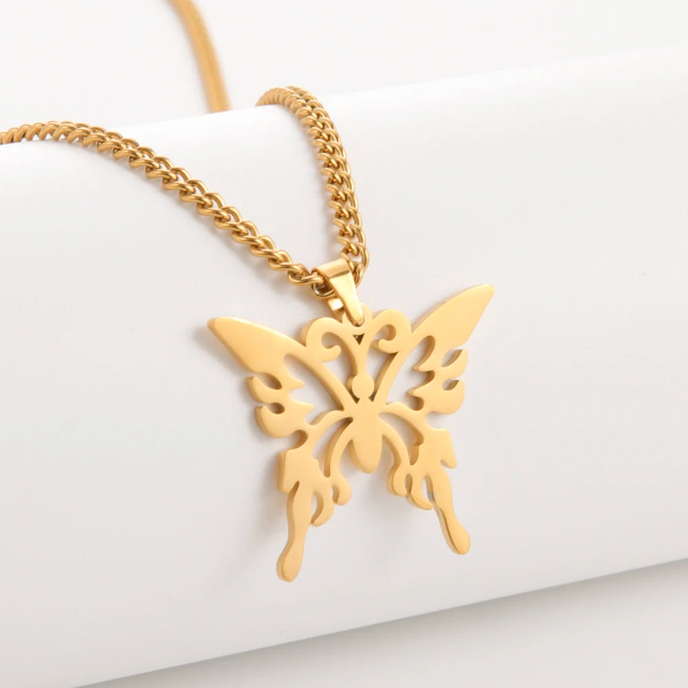 Athena Allure Designer Butterfly Necklace