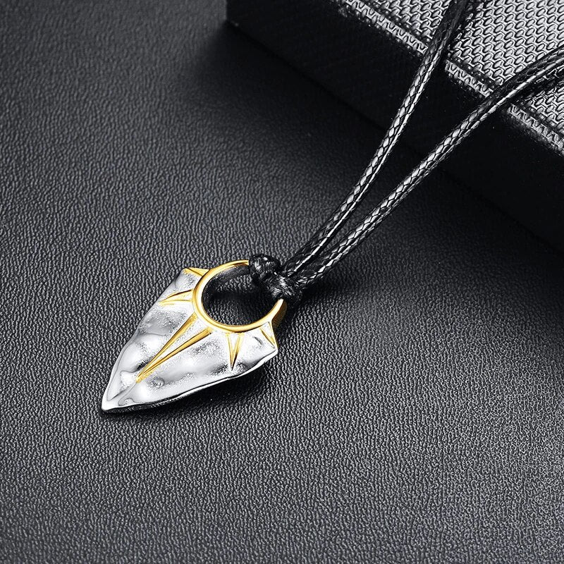 Punk Arrow Sun Pendant