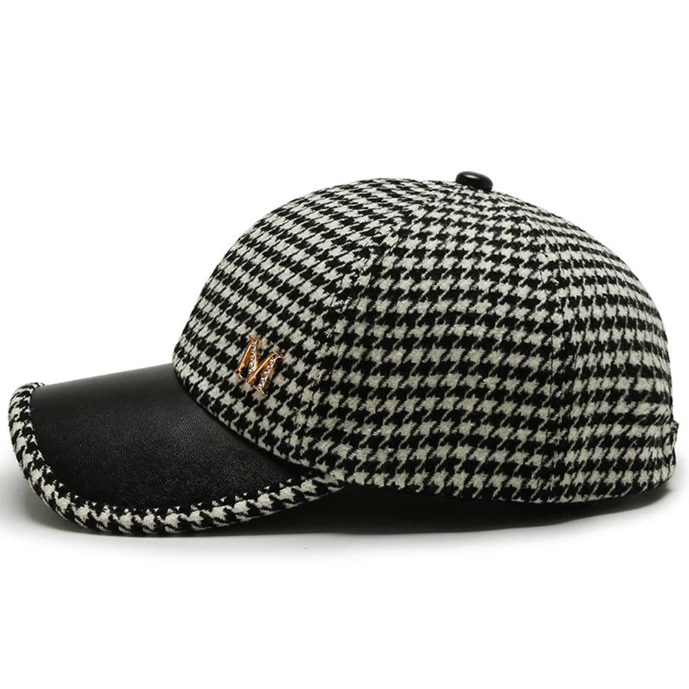 Athena Allure Designer Plaid Cap