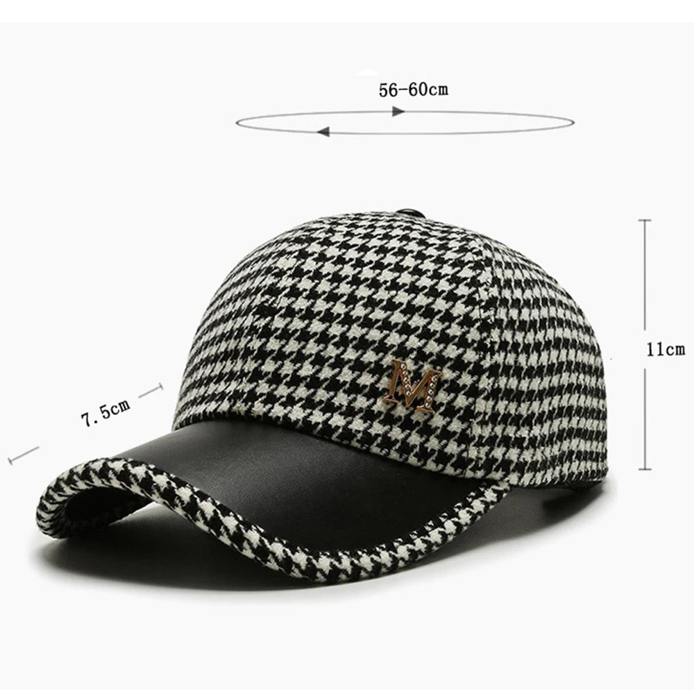 Athena Allure Designer Plaid Cap