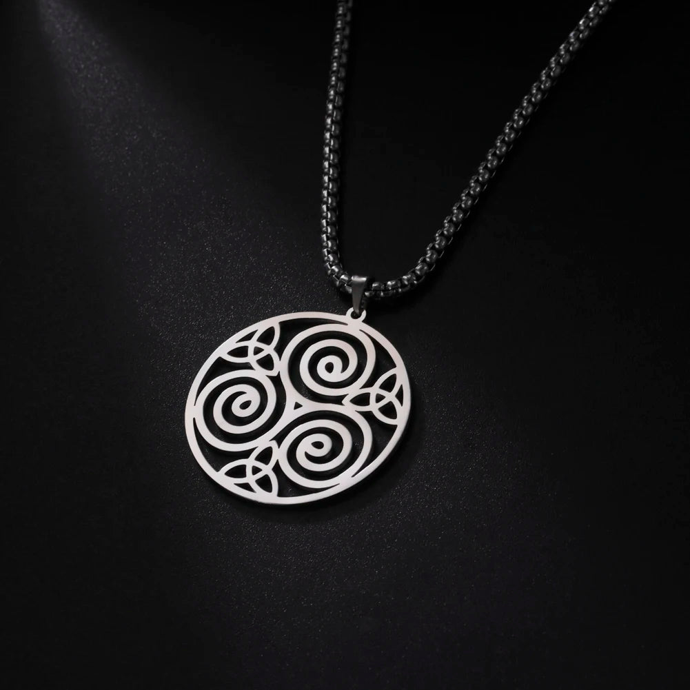 Athena Allure Designer Triskelion Necklace