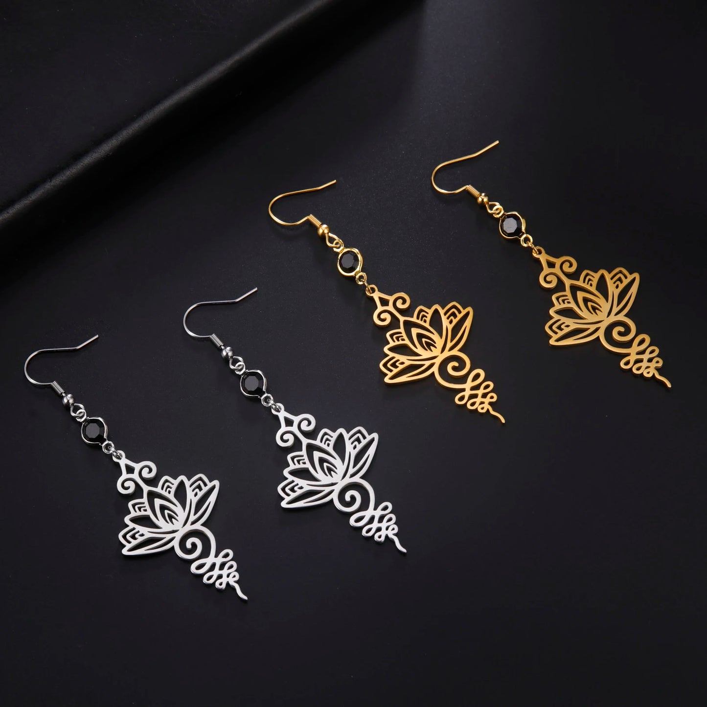 Athena Allure Designer Lotus Earrings