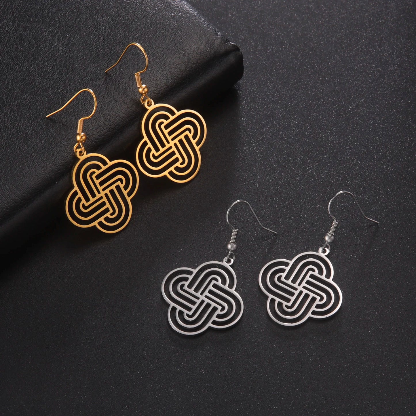 Athena Allure Designer Solomon’s Knot Earrings