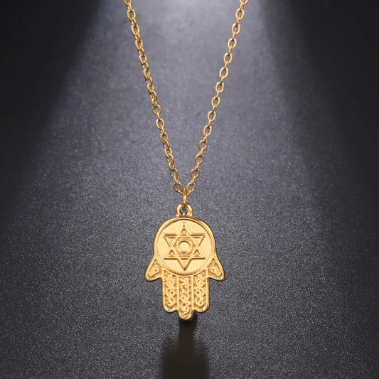 Athena Allure Designer Hamsa Hand  Pendant