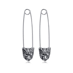 Athena Allure Wolf Pin Earrings