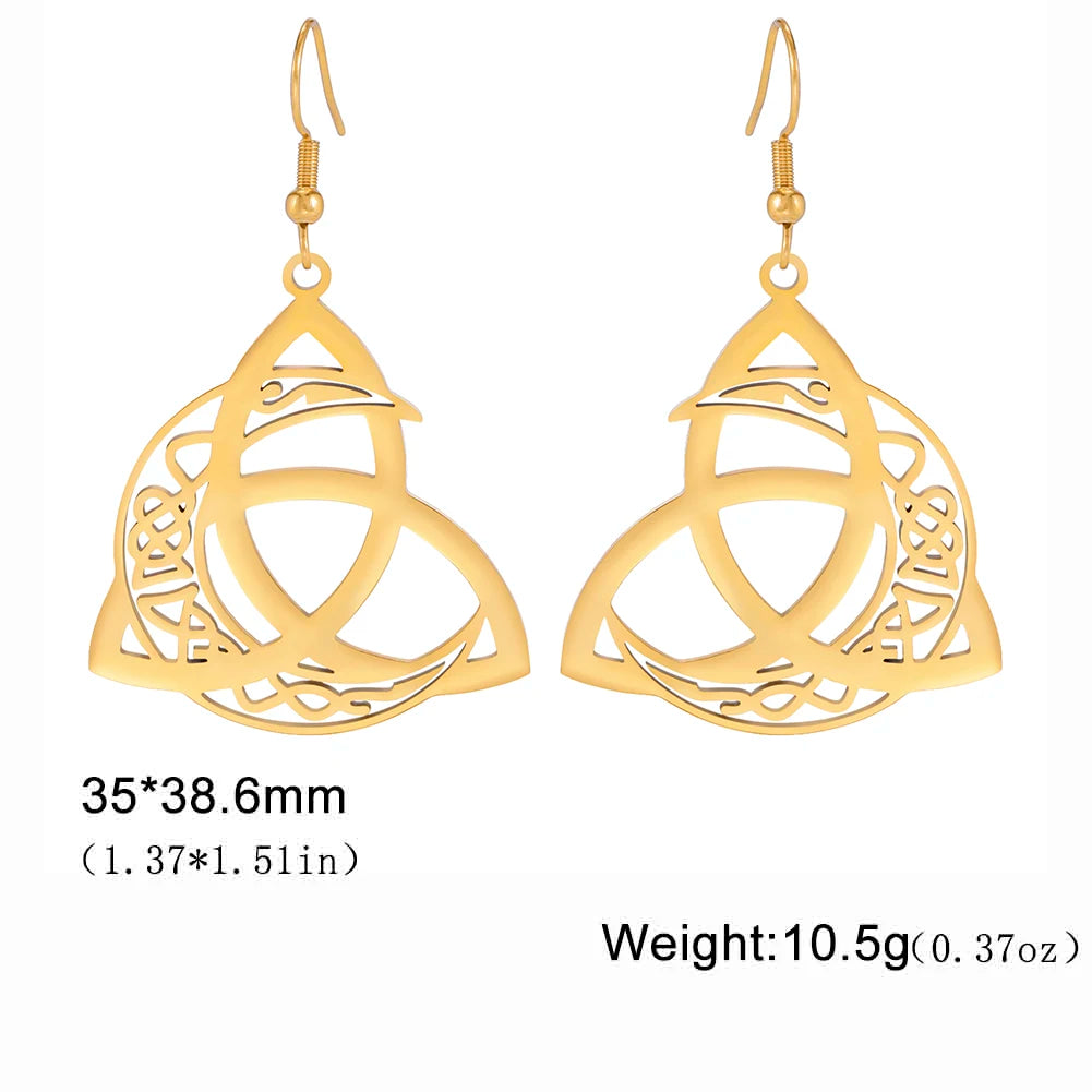 Athena Allure Designer Celtic Knot Earrings