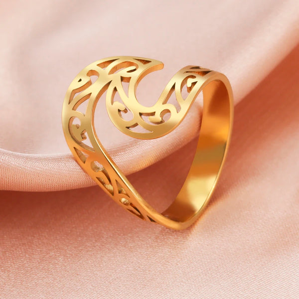 Athena Allure Designer Wave Ring