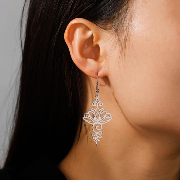 Athena Allure Designer Lotus Earrings