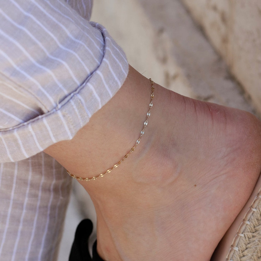 Cute Minimalist Chain Anklet