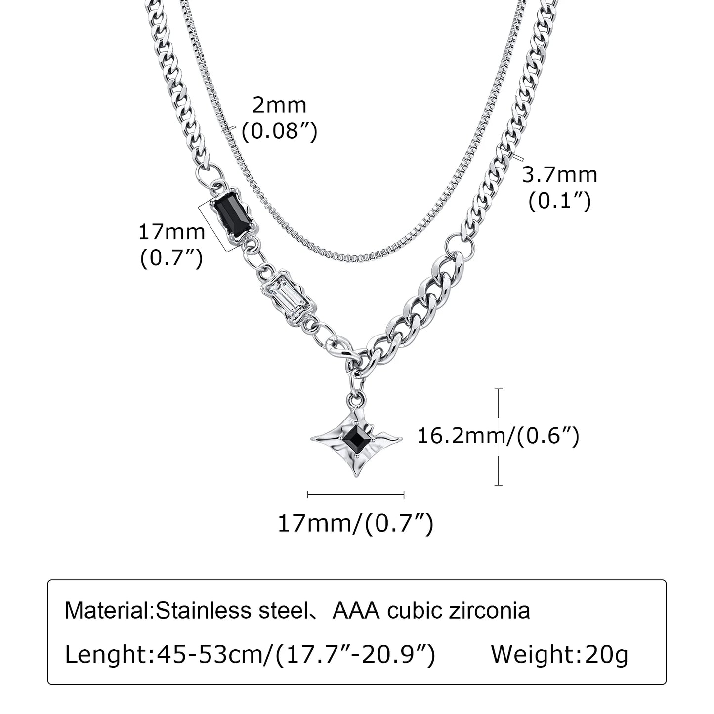 Athena Allure Black Star Charm