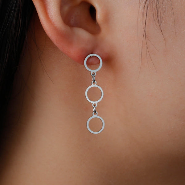 Athena Allure Designer Circle Earrings