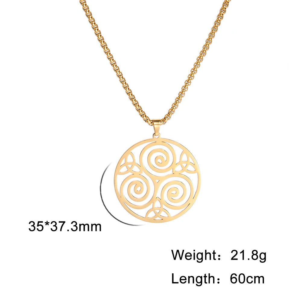 Athena Allure Designer Triskelion Necklace