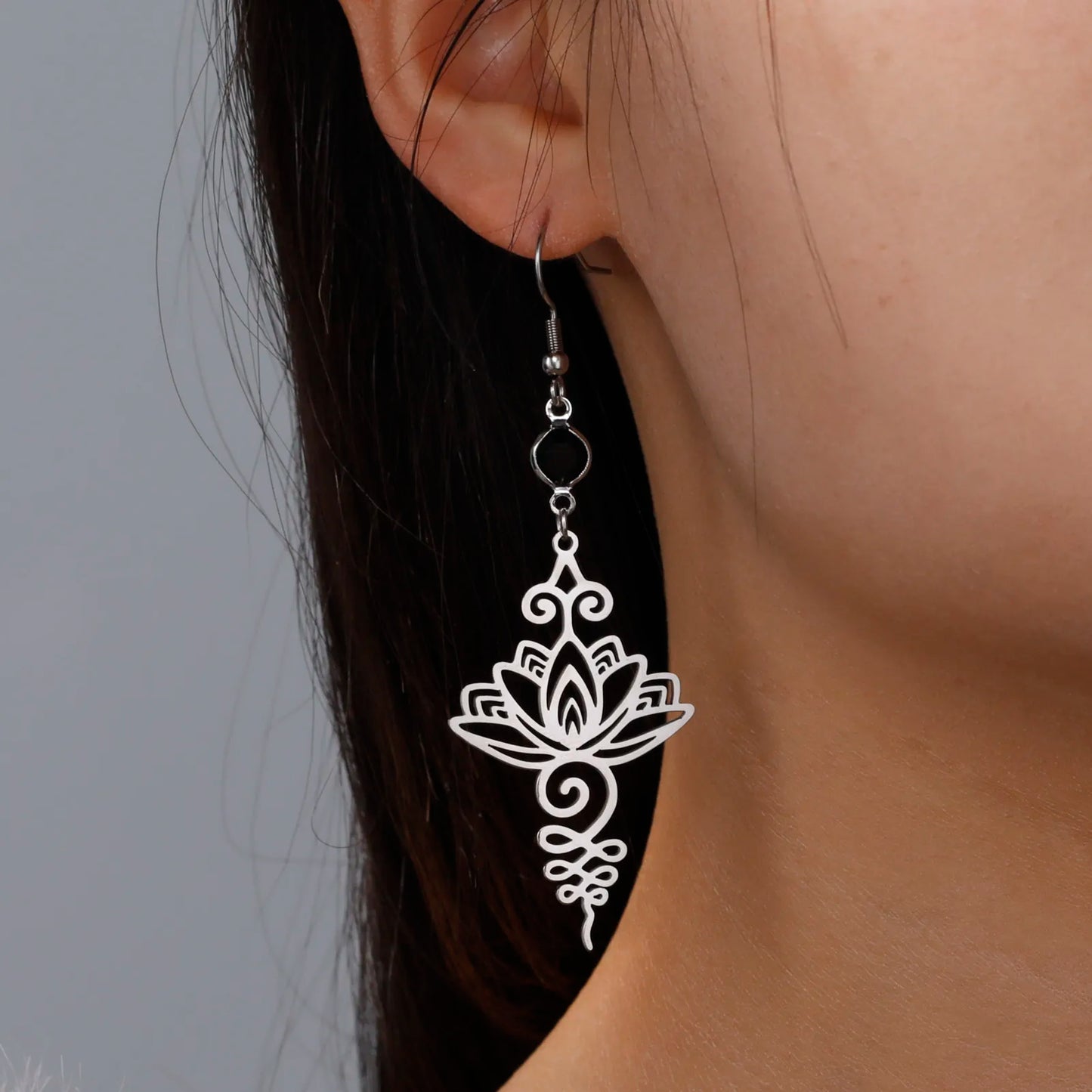 Athena Allure Designer Lotus Earrings