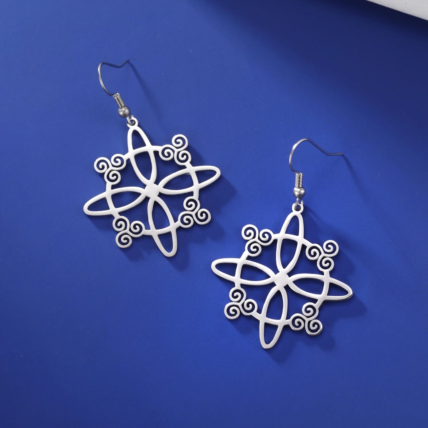 Athena Allure Designer Triskelion Knot Earrings