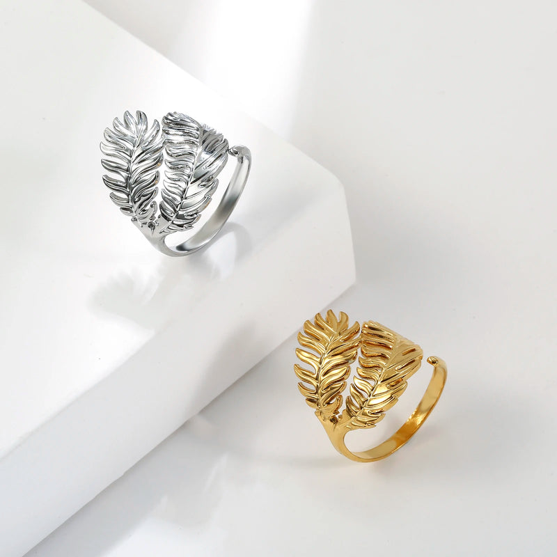 Athena Allure Designer Leaf Ring