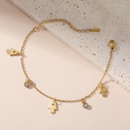 Athena Allure Hamsa Charm Bracelet