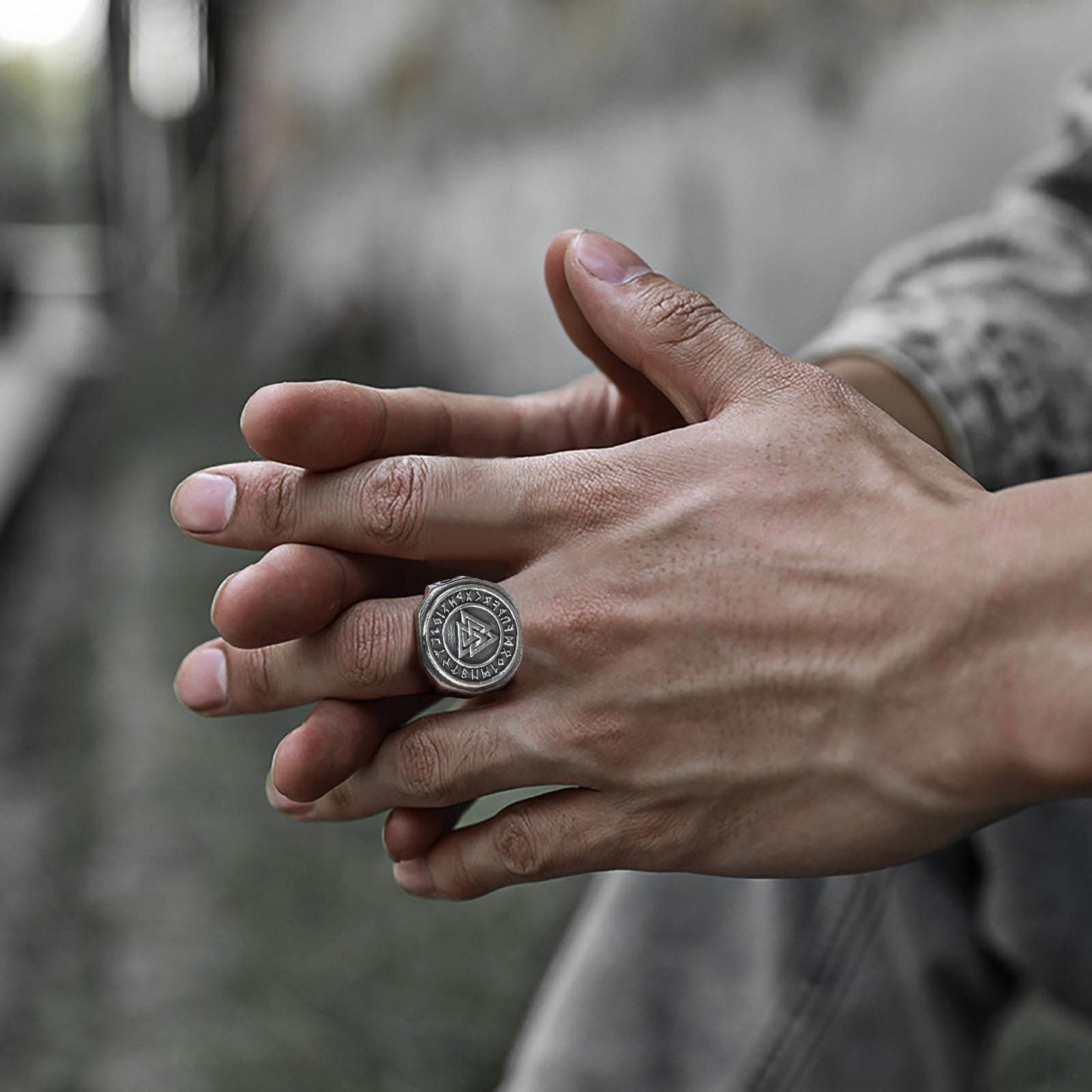 Bold Viking Signet Ring