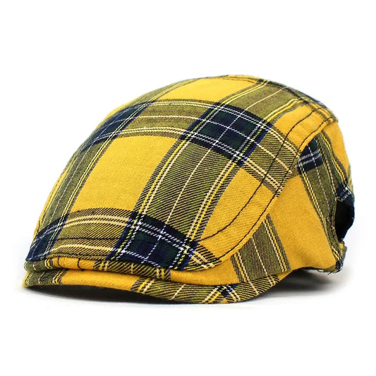 Athena Allure Designer Tartan Flat Caps