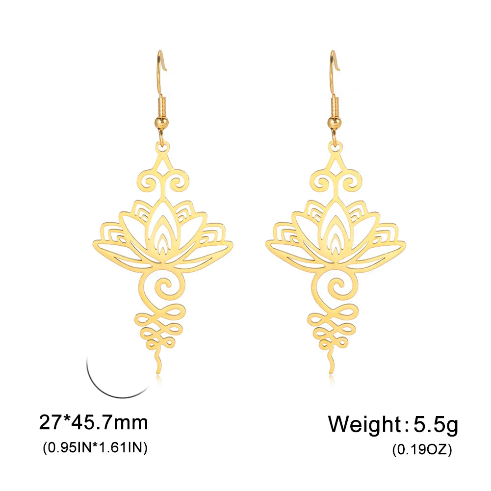 Athena Allure Designer Lotus Earrings