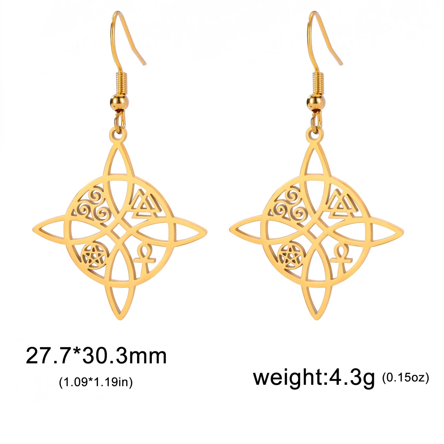 Athena Allure Designer Celtic Earrings